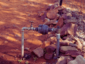 PVB backflow preventer for residential property 