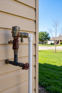 Old worn out backflow preventer causing low water pressure