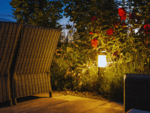 subtle outdoor lighting for back patio