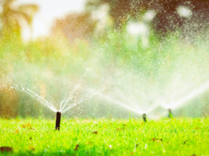 Properly working sprinkler zones